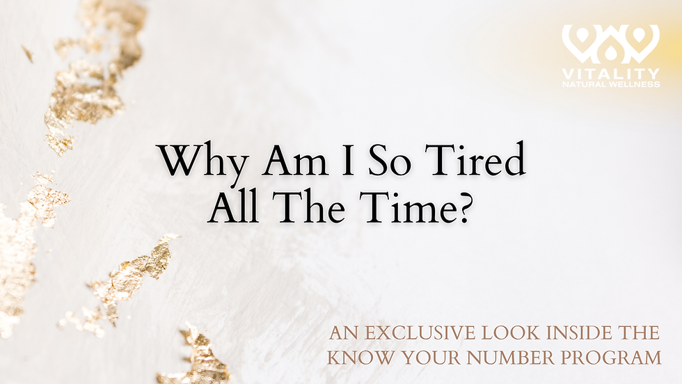 Why Am I So Tired All The Time?