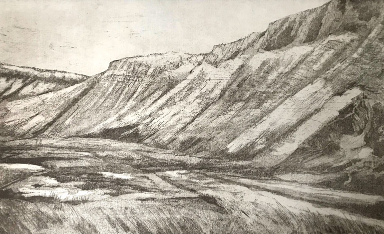 Title: Sligo series #2, Etching & Drypoint, 36cm x 22cm