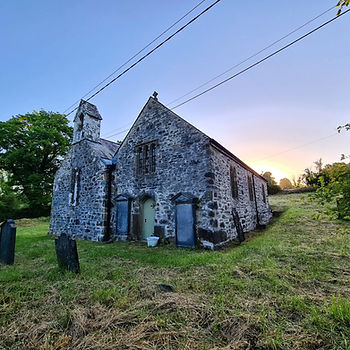 St Dogmael's church, Mynachlogddu at sunrise on St Dogmael's Day 2022