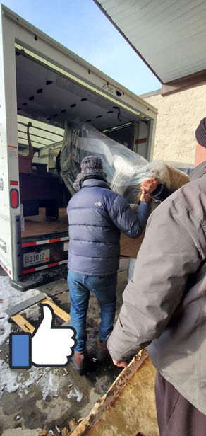Blessings Migrants with furniture. Thank you to all our Partners that make this happened.
