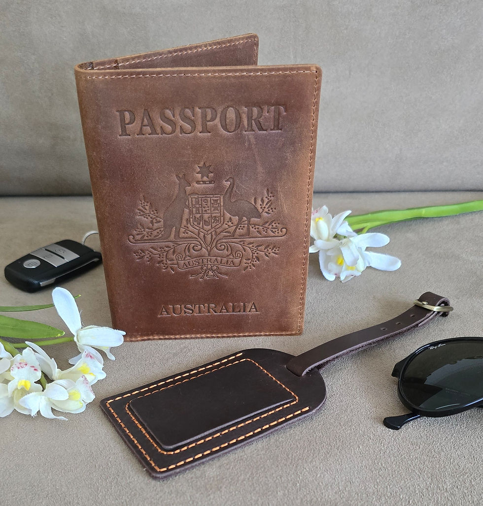 Thumbnail: Coat of Arms Passport Wallet and Luggage Tag Bundle