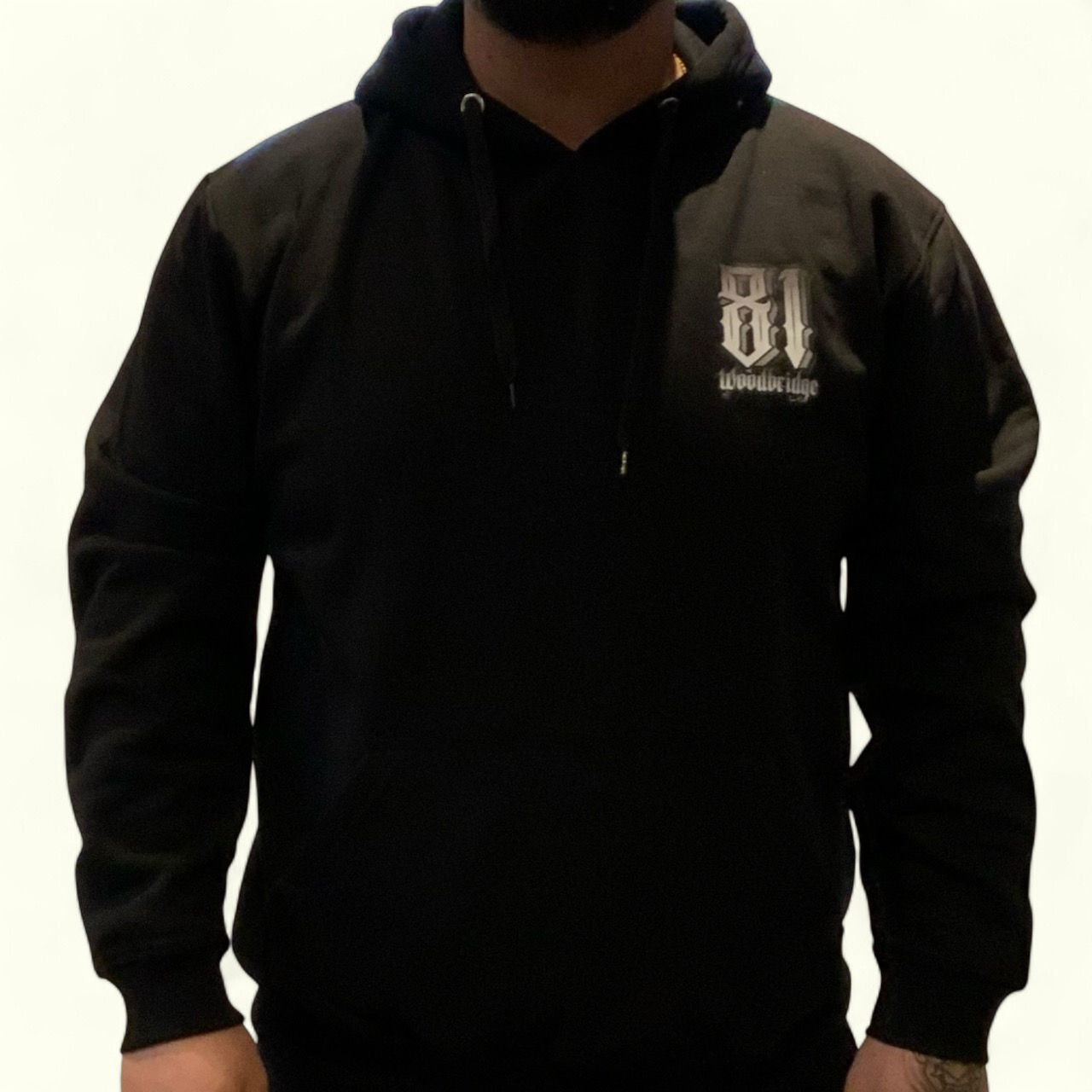 Support 81 Skull on Back hoodie