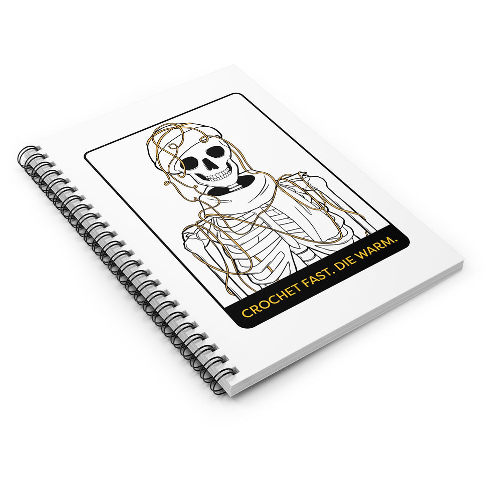 Thumbnail: Crochet Fast, Die Warm Spiral Notebook