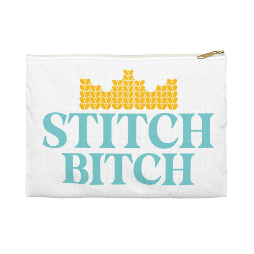 Stitch Bitch Notions Pouch | Mae Crochets