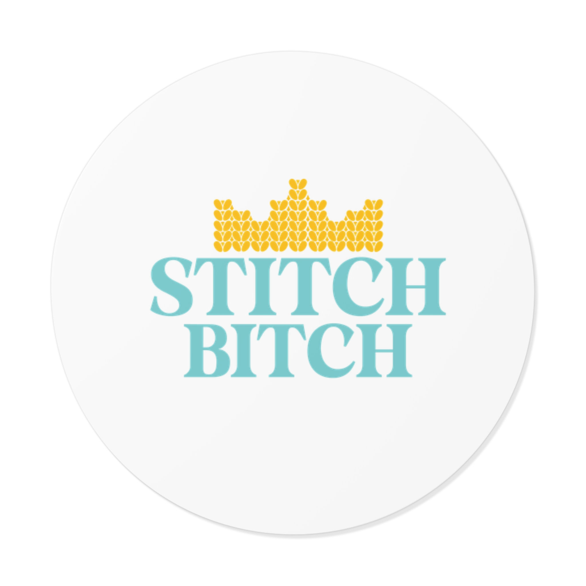 Stitch Bitch Circle Stickers