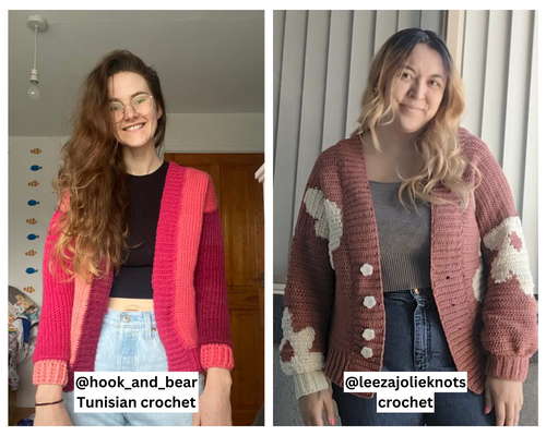 Universal Drop-Shoulder Cardigan | Mae Crochets