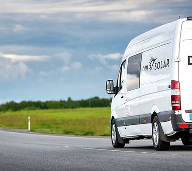 White Van with DPI Logo on it. Warranty Support image