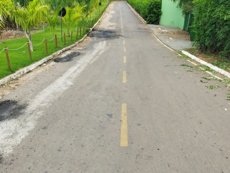 FINALIZADA A MANUTENÇÃO (TAPA BURACO) DO ACESSO.