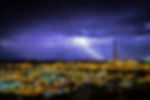 Lightning over the mine