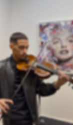 Justus playing the Violin