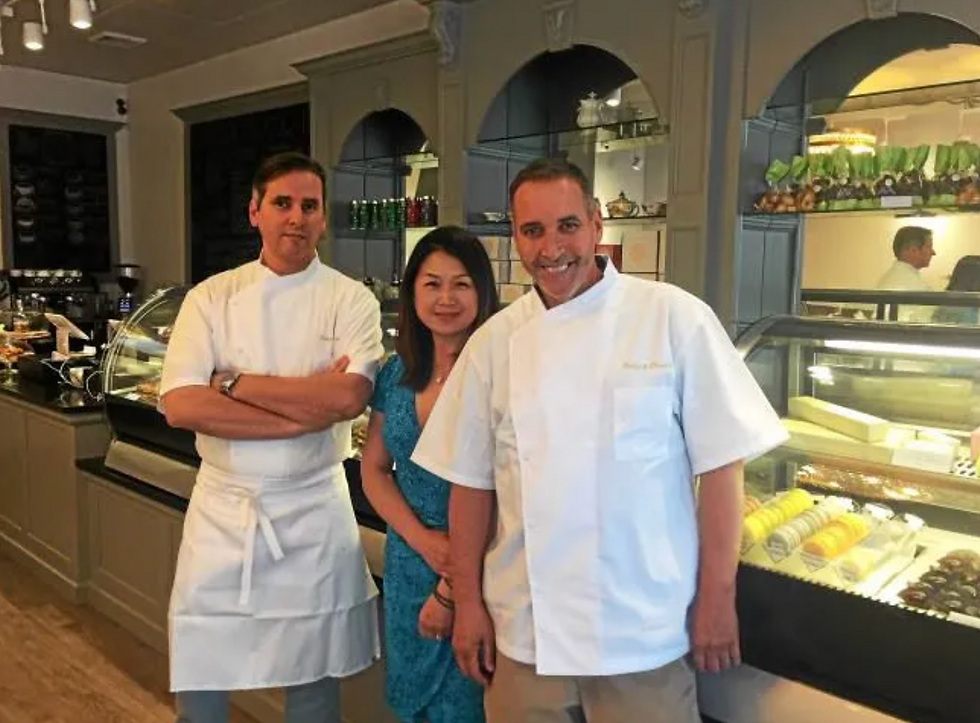 Antoine Amrani, Angela Cheng and Joseph Amrani owners of Delice et Chocolat, a new French pastry and cholocate shop in Ardmore.