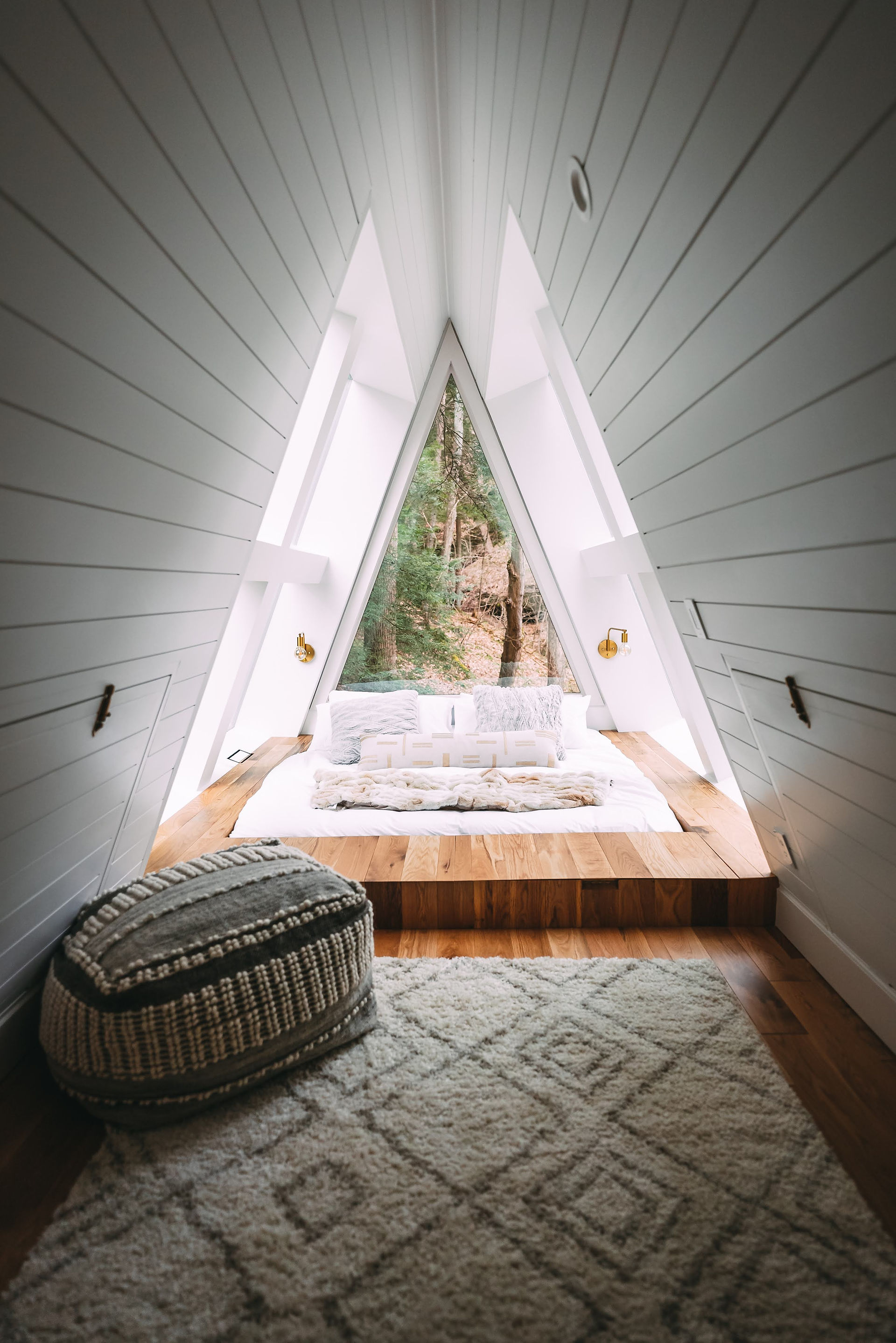 A frame bed at Dunlap Hollow