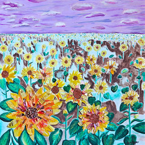 Sunflower painting by Ivy Egger
