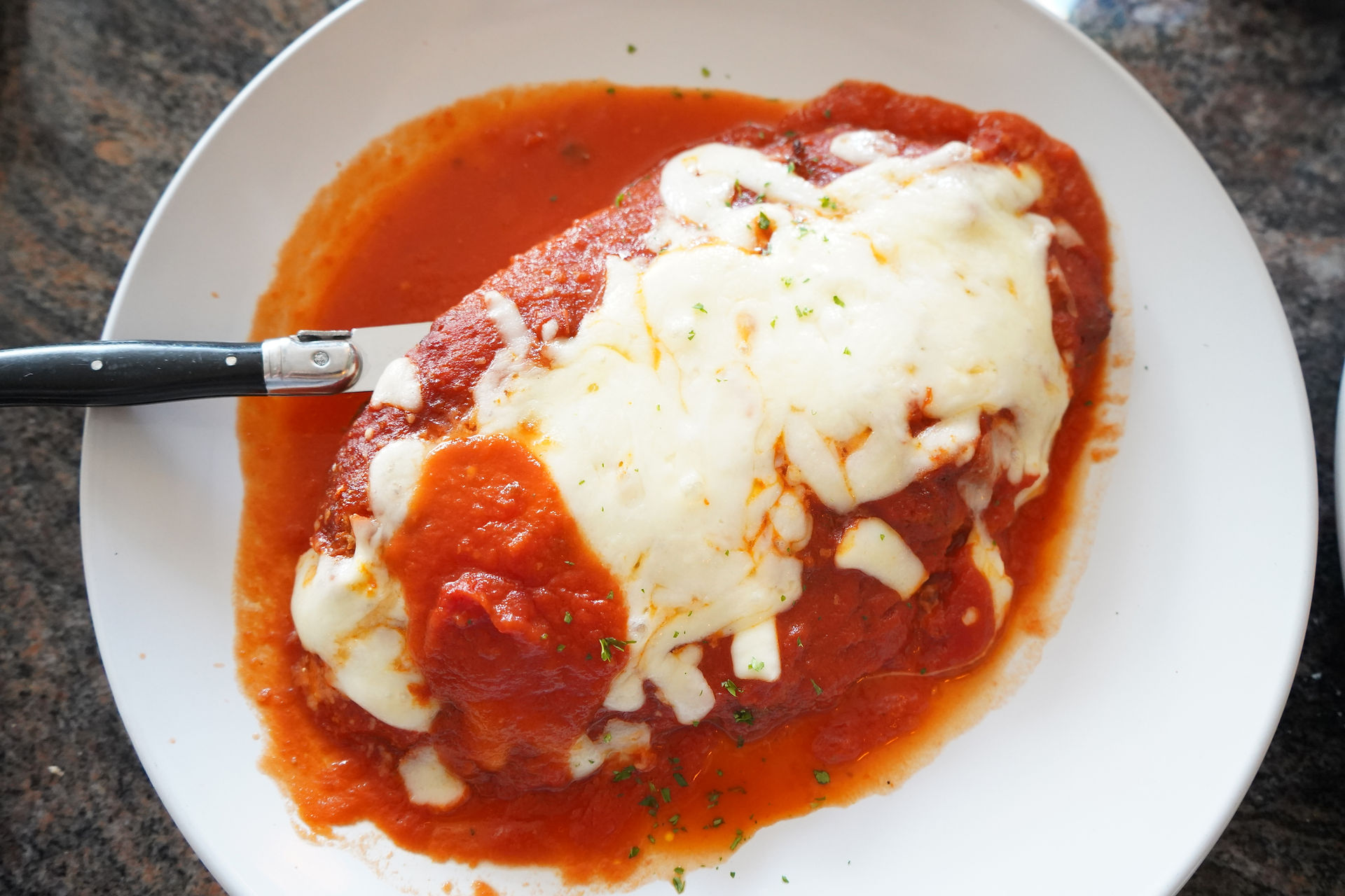 Chicken Parmesan From Fellini Cafe Italian Kitchen In Newtown Square Pennsylvania