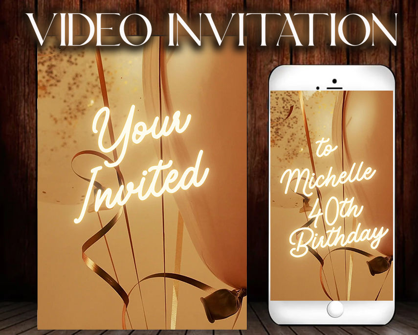 Birthday Video Invitation