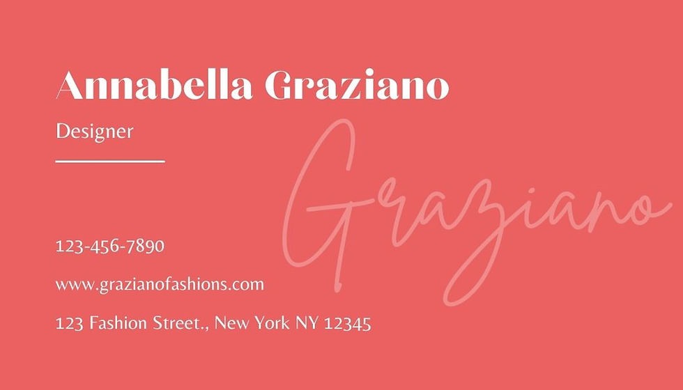 Thumbnail: Fashon Digital and Printable Business Card