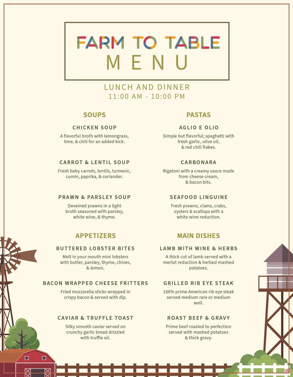FARM TO TABLE FILE copy