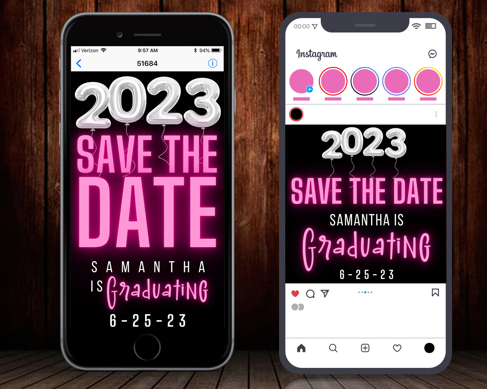 Save the Date Graduation Digital Invitation