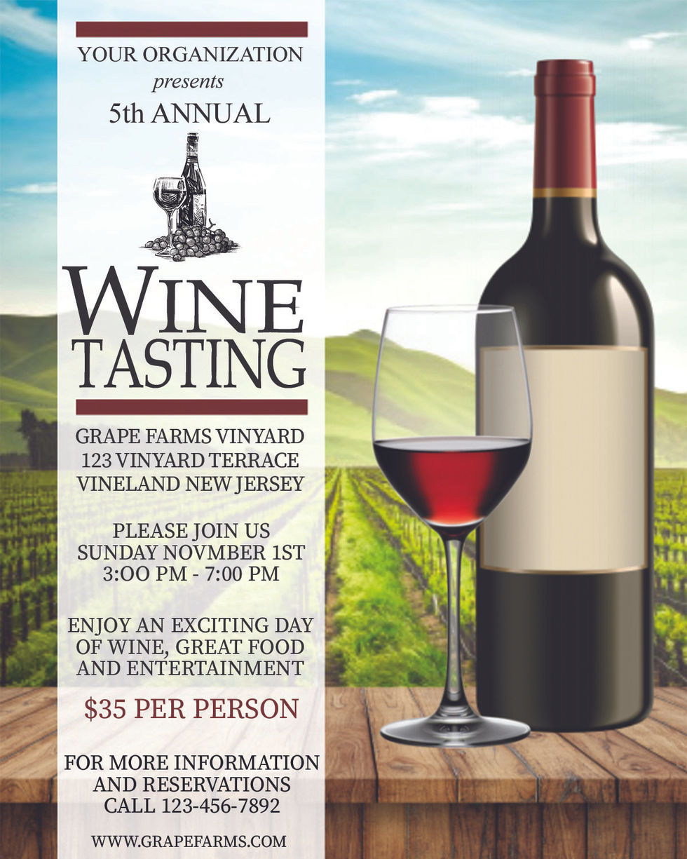 WINE TASTING FLYER FILE
