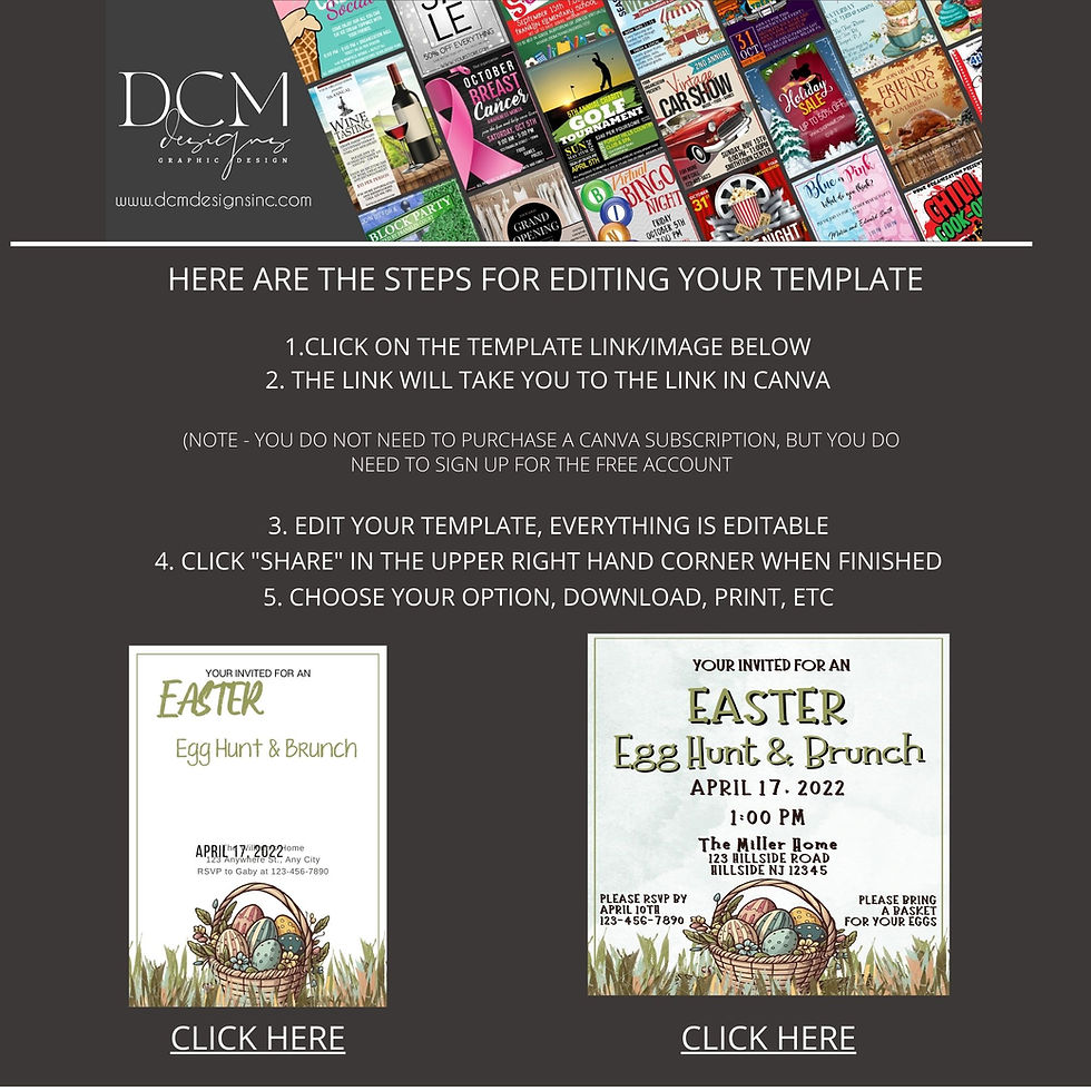 Thumbnail: Easter Egg Hunt and Brunch Invitation and Instagram Post