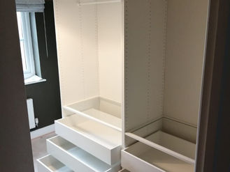 IKEA PAX & KOMPLEMENT OPEN WALK-IN WARDROBE - ASSEMBLED IN CARMARTHENSHIRE, BY FLAT PACK SWANSEA