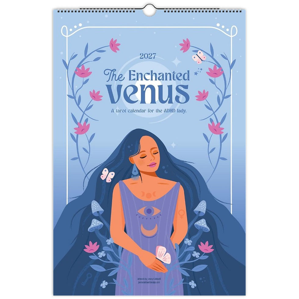 Thumbnail: The Enchanted Venus Tarot Wall Calendar 11"x16.5"