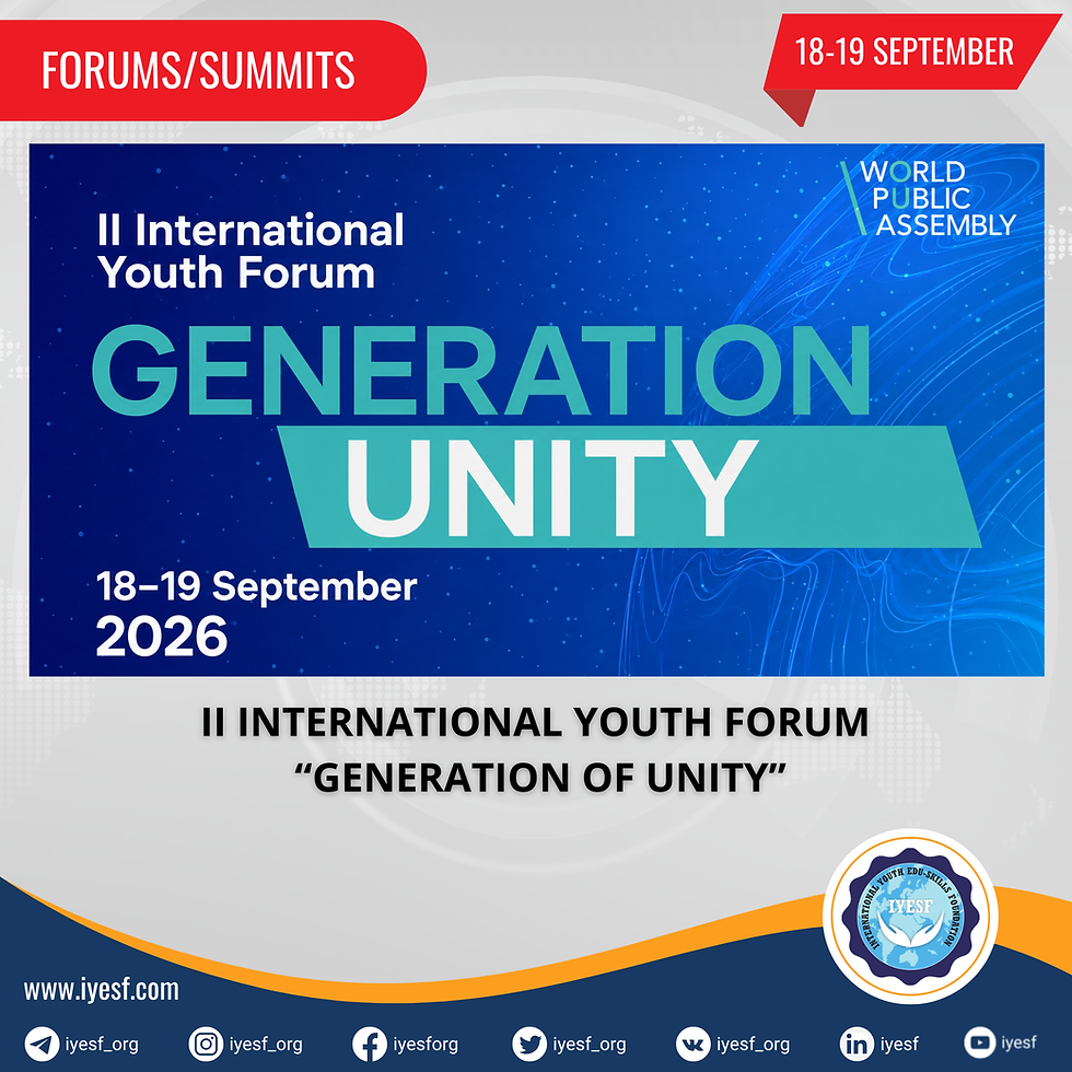 Registrations are Open for the II International Youth Forum “Generation of Unity” in Moscow