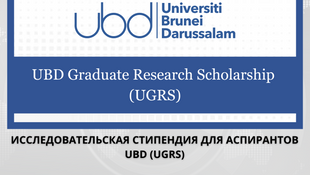 Подать заявку на стипендию для аспирантов Universiti Brunei Darussalam Graduate Research Scholarship
