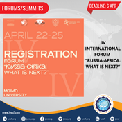 Registration is Open for the IV International Forum “Russia-Africa: What is Next?”