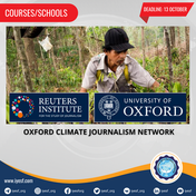 Applications are Open for the Oxford Climate Journalism Network