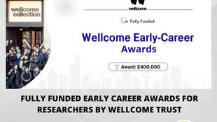 Fully Funded Early Career Awards for International Researchers by Wellcome Trust
