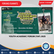 Registration is Open for the Youth Academic Forum (YAF) 2025 in Thailand