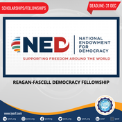 Applications are Open for the Reagan-Fascell Democracy Fellowship