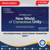 Register for the International Youth Forum "Generation Unity” as Part of the World Public Assembly