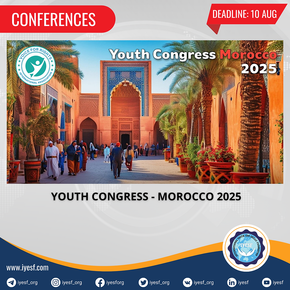 Applications are Open for the Funded Youth Congress in Morocco