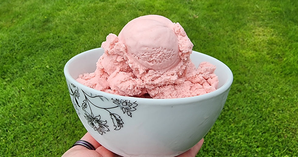 Soft & Creamy Keto Strawberry Ice Cream