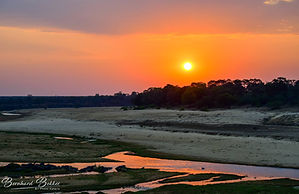 sunset lethaba river in Kruger National Park