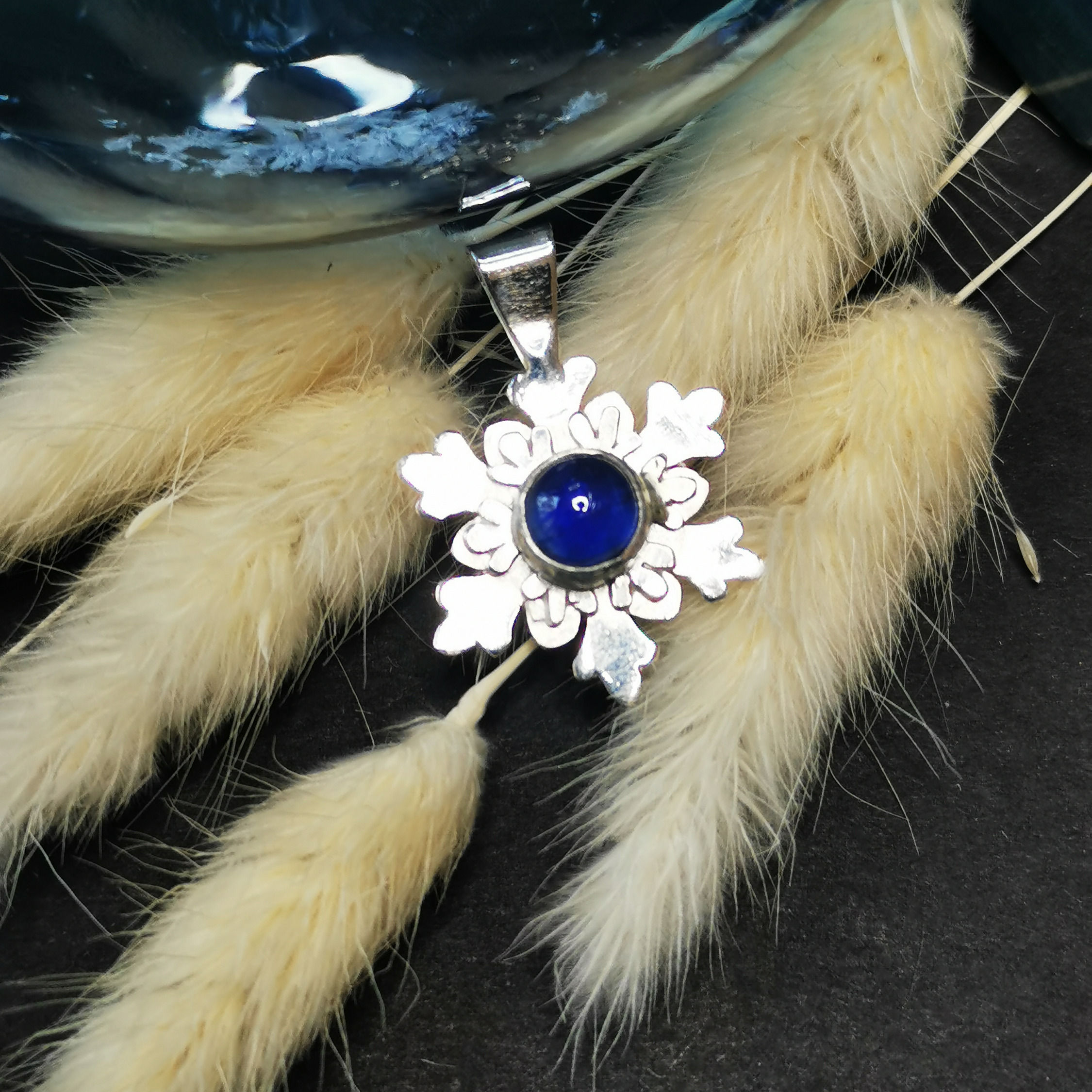 Collection Frissons d'hiver_Pendentifs flocon de neige (grand modèle)