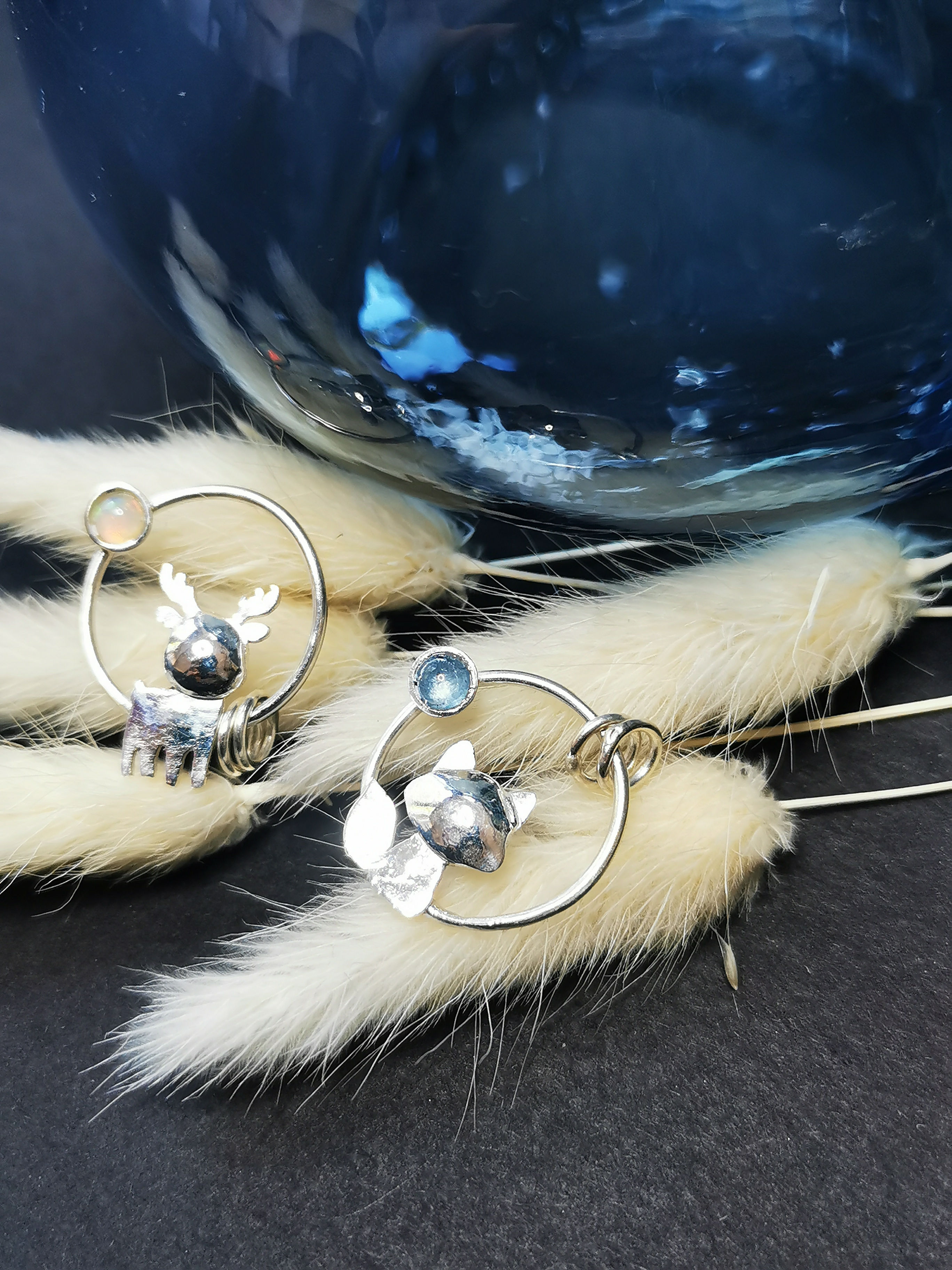 Collection Frissons d'hiver_Pendentifs animaux des bois