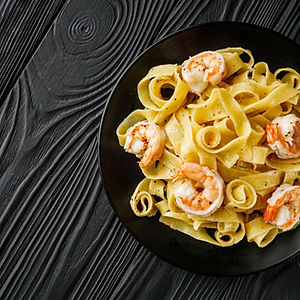 Shrimp fettucini Alfredo
