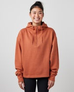 Thumbnail: Ladies Enza Boxy Quarter Zip Hoodie
