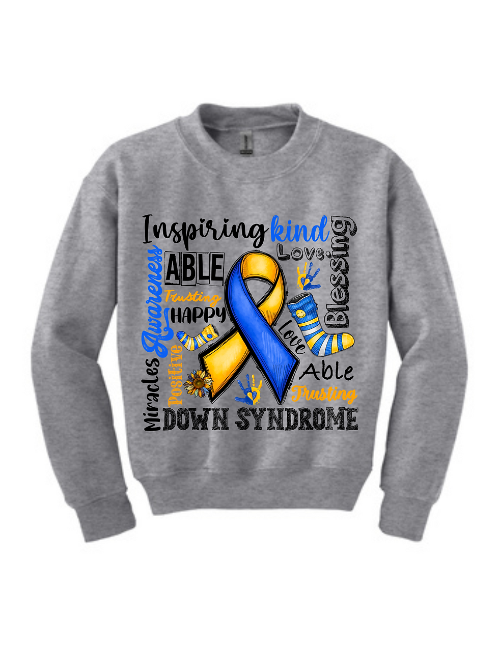 Adult Down Syndrome Crewneck Sweatshirt