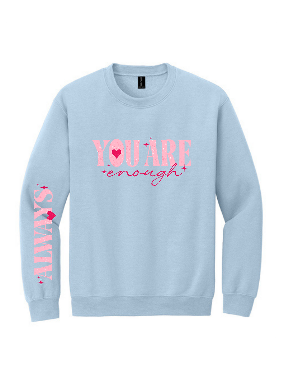 Thumbnail: You Are Enough-Always Gildan Heavy Blend Crewneck Sweatshirt