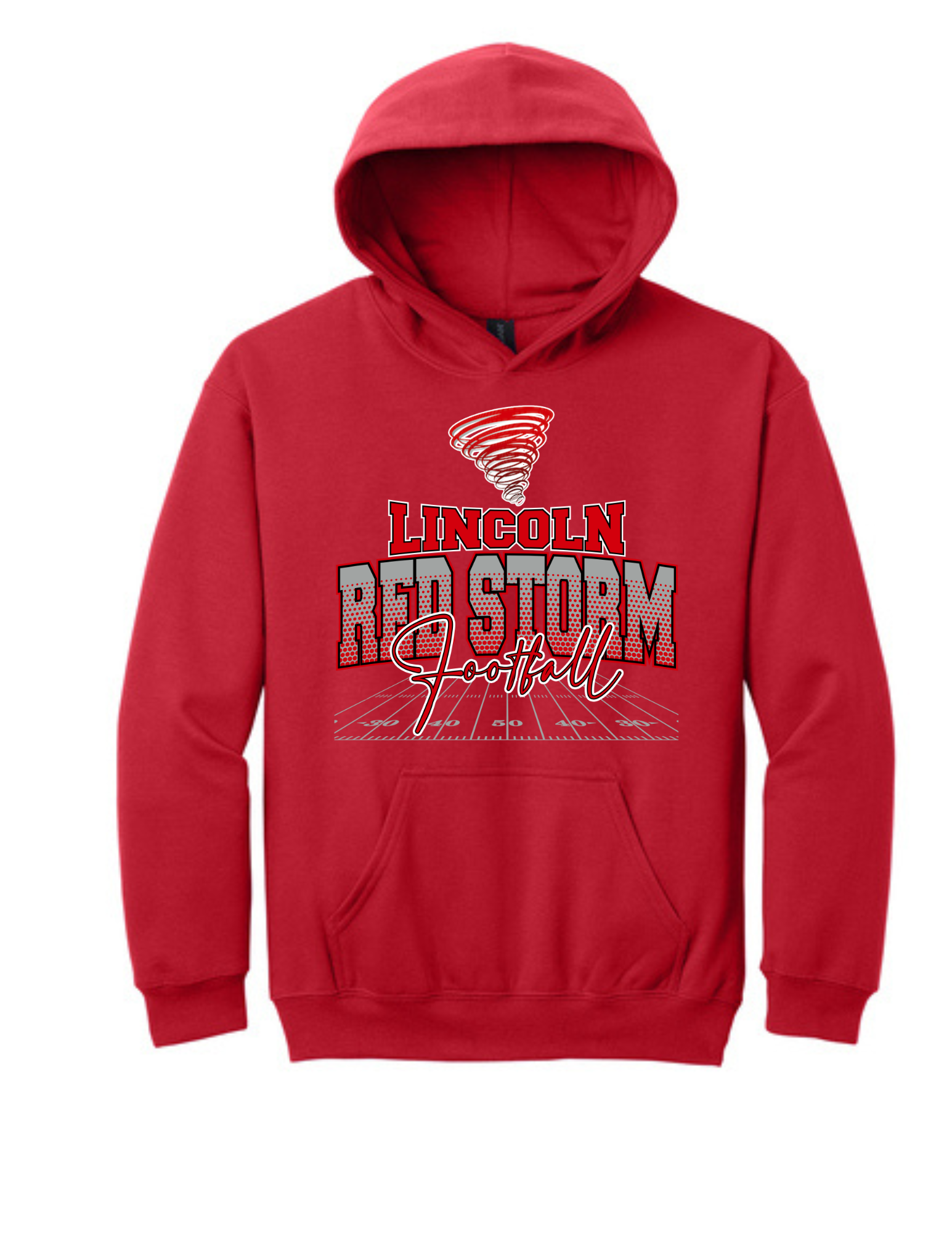 Youth LJH Football Gildan Softstyle Fleece Hooded Sweatshirt