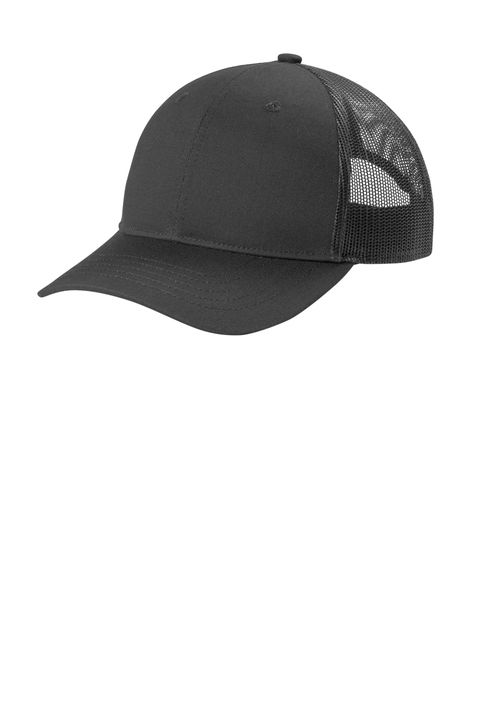 Thumbnail: Youth Port Authority Youth Snapback Trucker Cap With Printed Leather Patch
