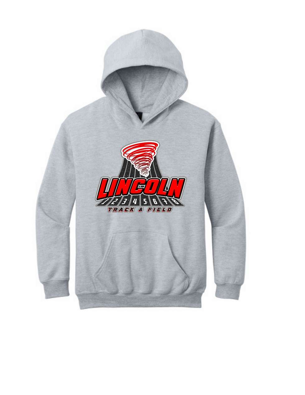Thumbnail: Lincoln Track Gildan Hooded Sweatshirt