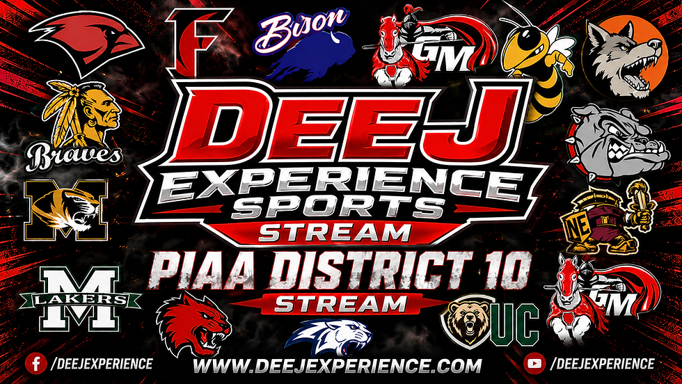DeeJ Experience Sports Stream Schedule Week of 8/31/2026