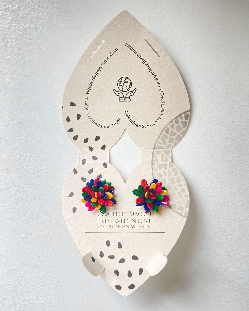 Thumbnail: Liliana Salazar | Seeds of Abundance | Melon Stud Earrings | Unity (MultiYellow)
