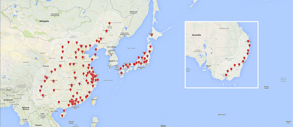Asian Charging Stations