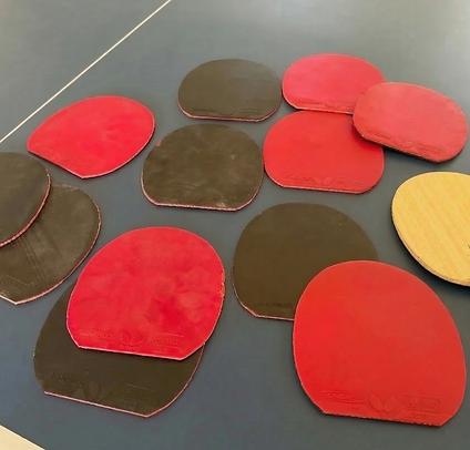 High quality used table tennis rubber recycling
